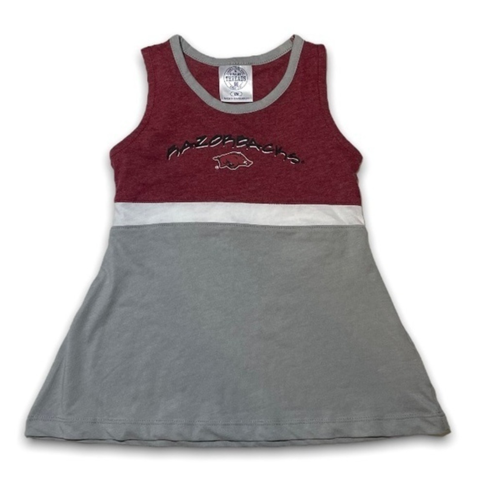 NWOT Arkansas Razorbacks Tank Dress Colorblock New